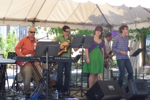 The worship band worked up a command performance of their favorite covers of the last year for our block party.